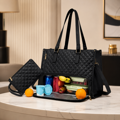 2-in-1 Lunch Tasche mit Laptopfach – Stilvoll & Praktisch