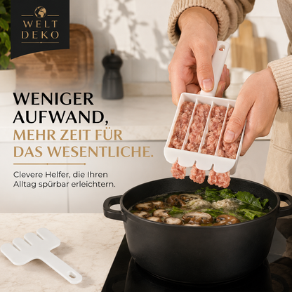 4-Kammer Knödel & Meatball Maker – Praktisches Küchenwerkzeug