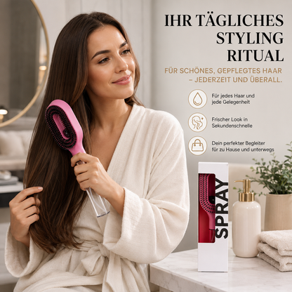 2-in-1 Haarkamm mit Sprühflasche für Nass- und Trockenstyling