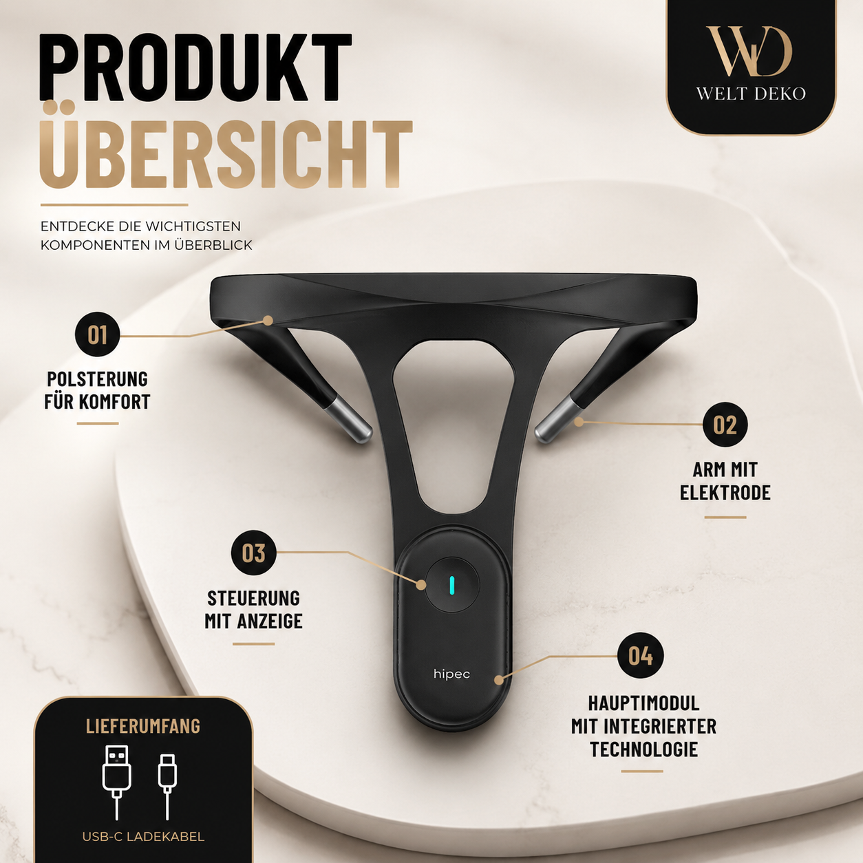 Smartes Haltungserinnerungsgerät mit App für Alltag & Büro