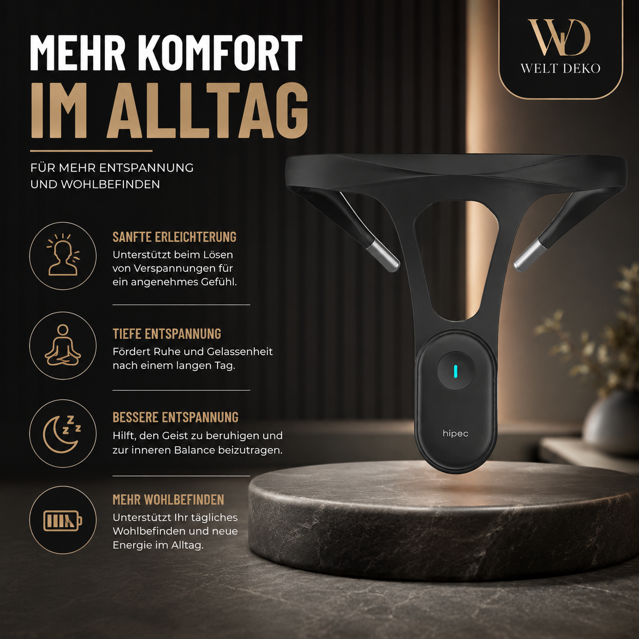 Smartes Haltungserinnerungsgerät mit App für Alltag & Büro