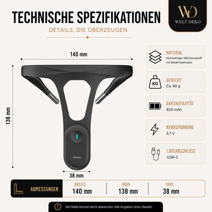 Smartes Haltungserinnerungsgerät mit App für Alltag & Büro