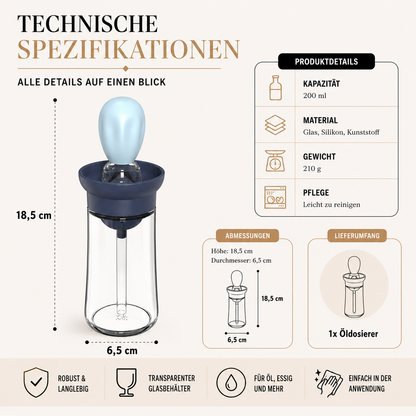 Silikon-Ölspenderflasche mit Grillpinsel