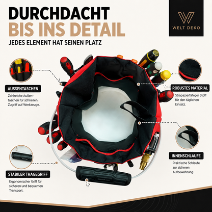 Robust Eimer Werkzeug Tasche mit vielen Werkzeugfächern