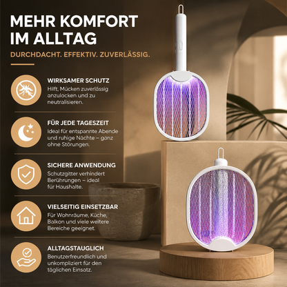 Elektrische UV Fliegenklatsche mit USB & Standfunktion