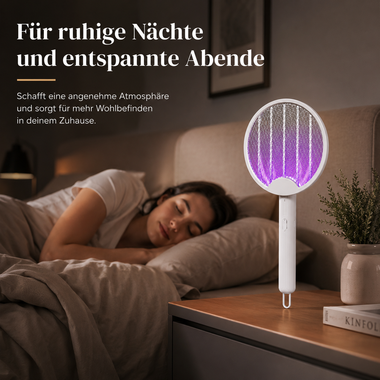 Elektrische UV Fliegenklatsche mit USB & Standfunktion