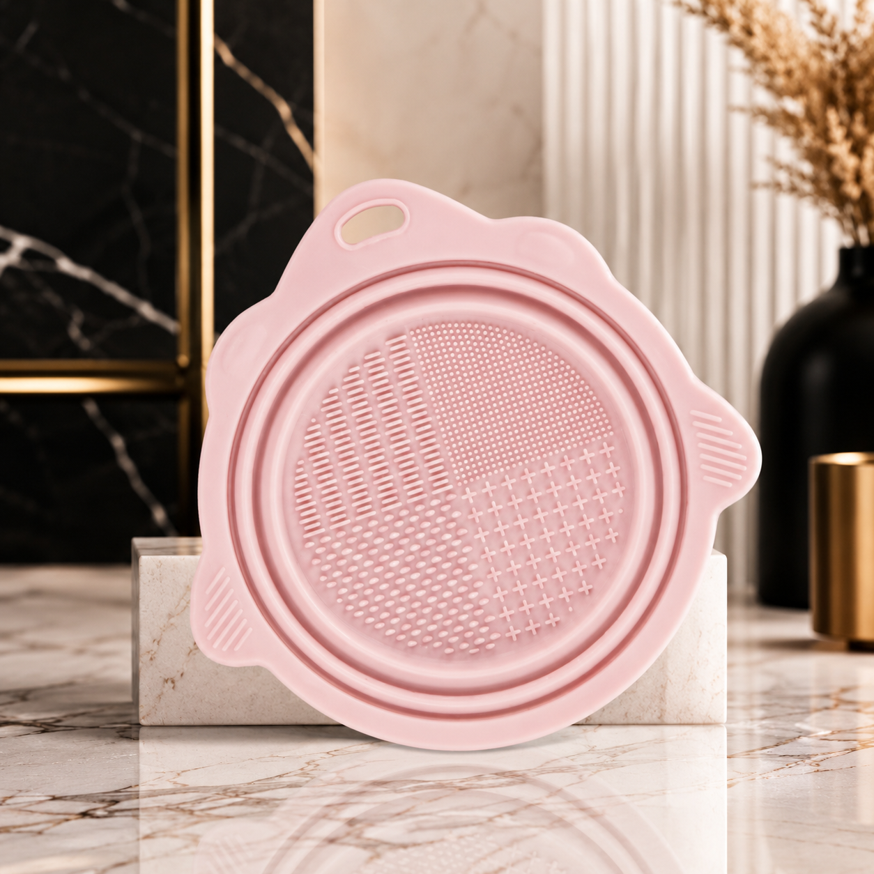 Faltbare Silizium Make-Up Pinsel Reinigungs-Schale