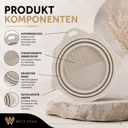 Faltbare Silizium Make-Up Pinsel Reinigungs-Schale