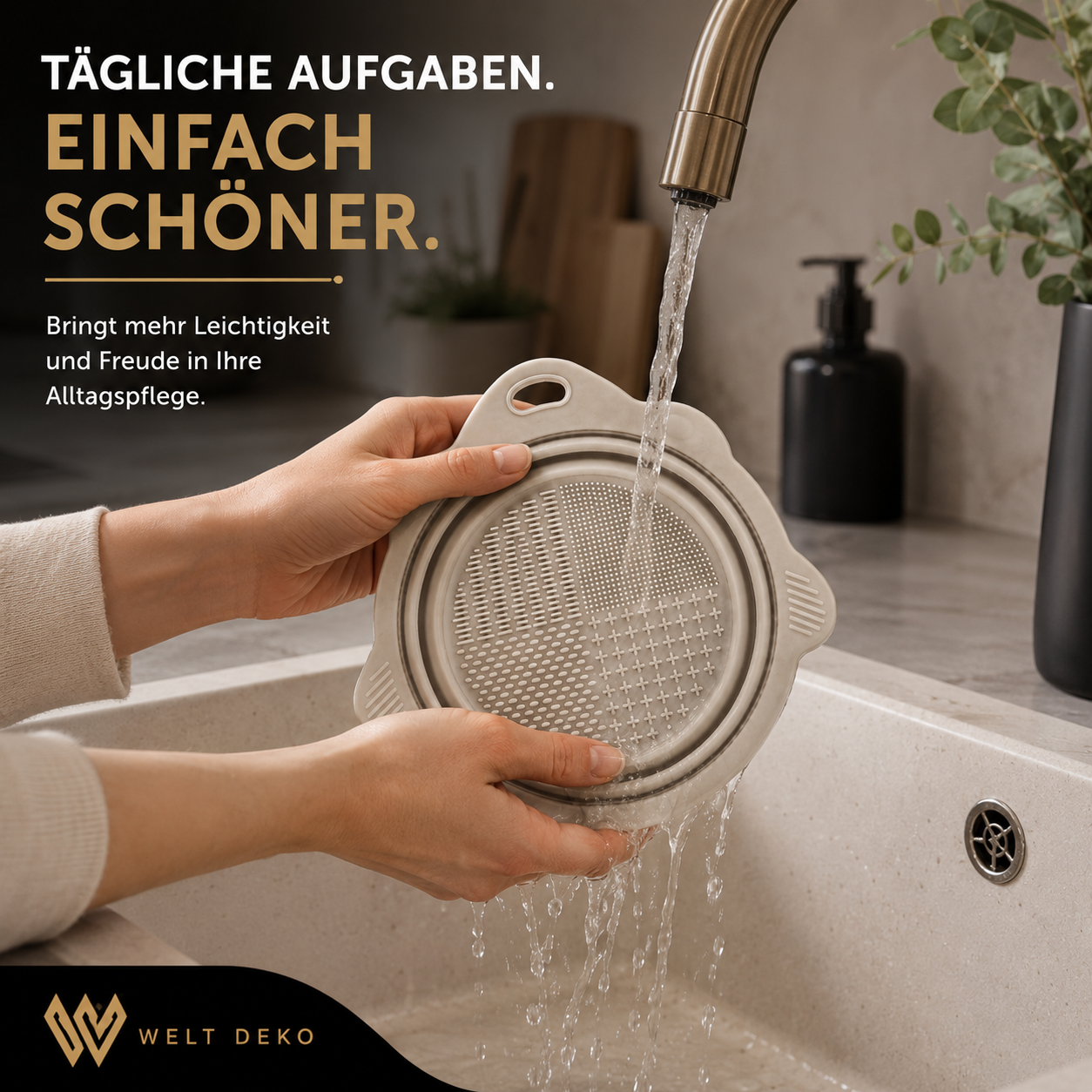 Faltbare Silizium Make-Up Pinsel Reinigungs-Schale