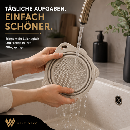 Faltbare Silizium Make-Up Pinsel Reinigungs-Schale