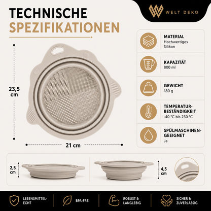 Faltbare Silizium Make-Up Pinsel Reinigungs-Schale
