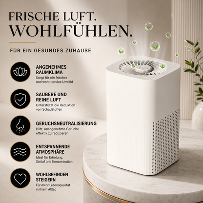 Tragbar HEPA Luft Purifier für Reinigerin & Frischer Innenbereich Luft
