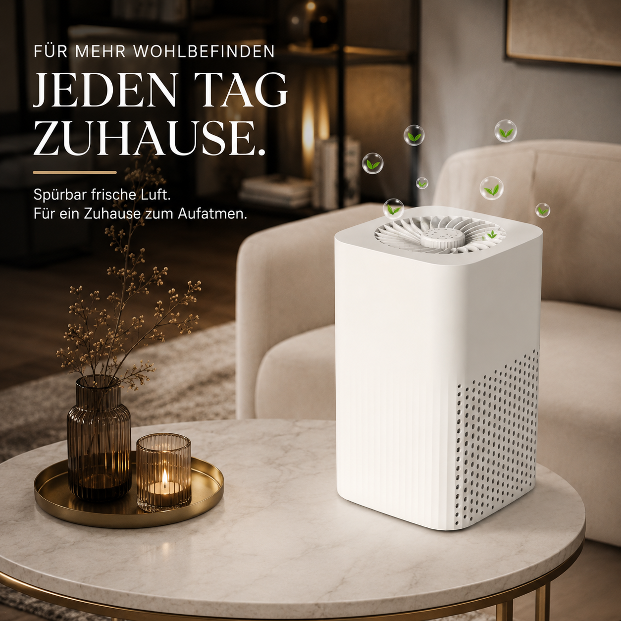 Tragbar HEPA Luft Purifier für Reinigerin & Frischer Innenbereich Luft