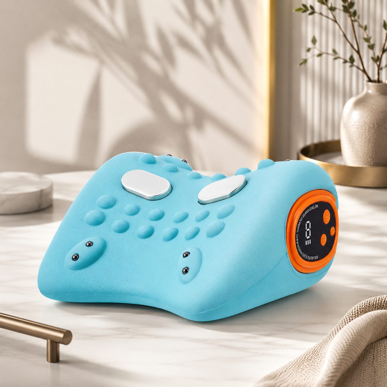 EMS Nackenmassagekissen mit Wärme & Vibration