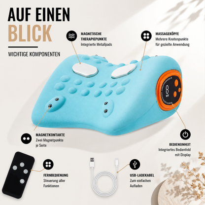 EMS Nackenmassagekissen mit Wärme & Vibration