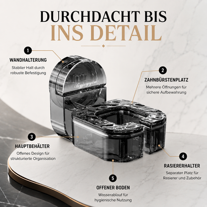 360° Föhnhalter ohne Bohren mit starkem Saugnapf