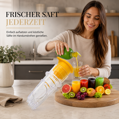 Portable Zitronenpresse mit Filter für frischen Saft