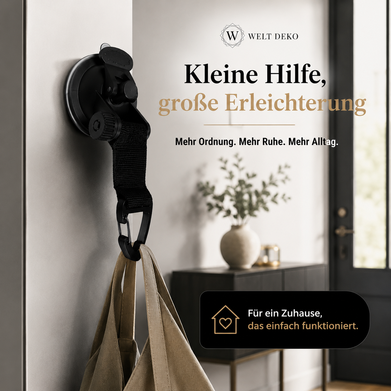 4er Satz Auto Saugnapf-Haken für Camping & Markisen