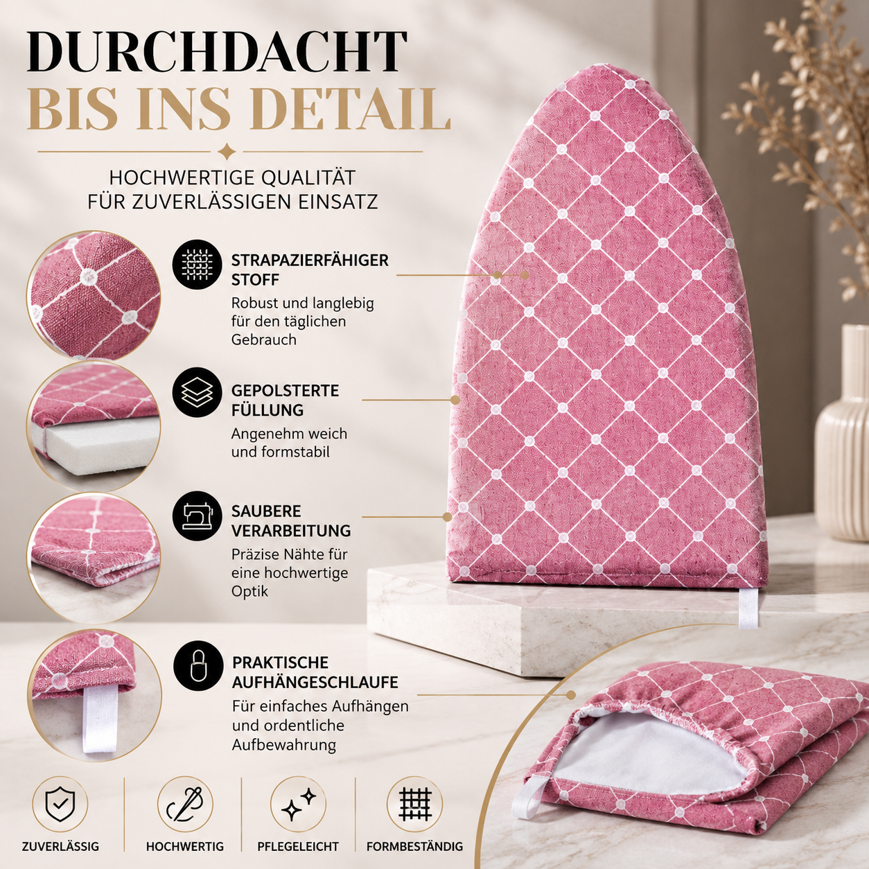 Hitzebeständiger Bügelhandschuh für Kleidung & Steamer