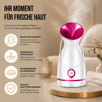 2-in-1 Gesichts Dampfer mit Nano-Dampf & Aromatherapie