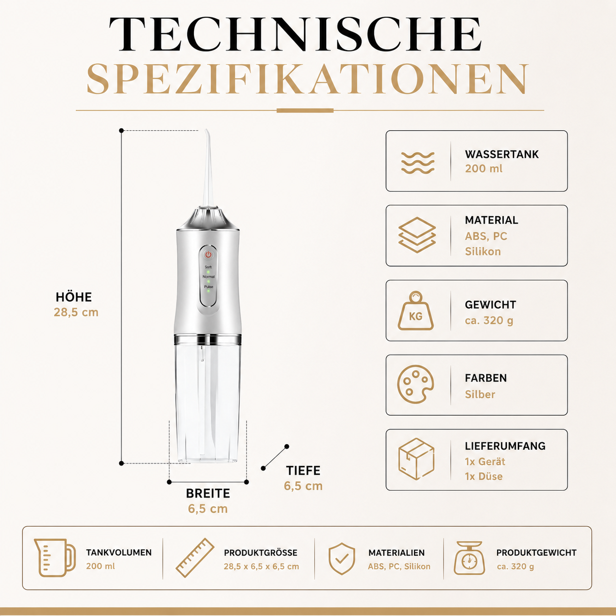 Elektrischer Oral Irrigator für Frische Zahnreinigung