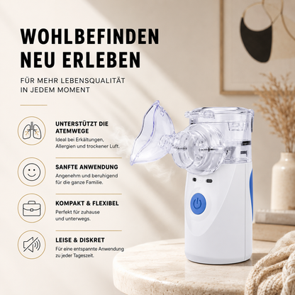 Portable Ultrasonic Mesh Nebulizer für Erwachsene & Kinder