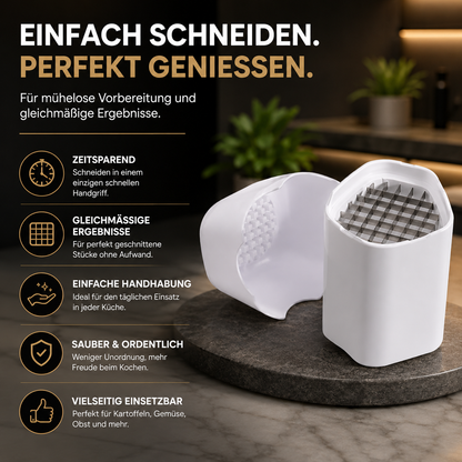Französisch Braten Cutterin– Schneller Kartoffel & Gemüseschneider