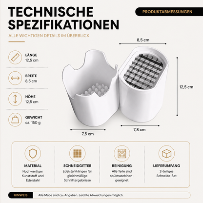 Französisch Braten Cutterin– Schneller Kartoffel & Gemüseschneider