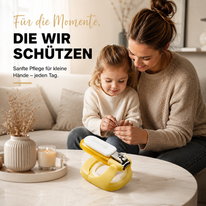 2-in-1 Baby Nagelknipser mit LED Licht & Vergrößerung