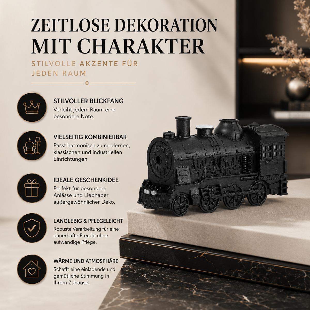 Aromadiffusor und USB-Luftbefeuchter mit Dual-Nebel-Funktion
