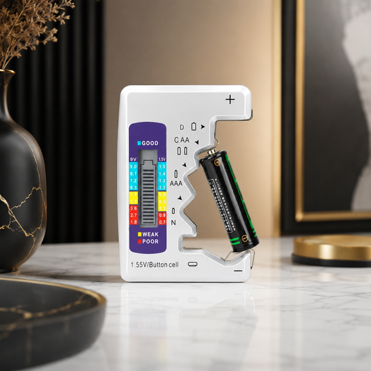 Digitaler Batterietester mit LCD – Schnell & Präzise