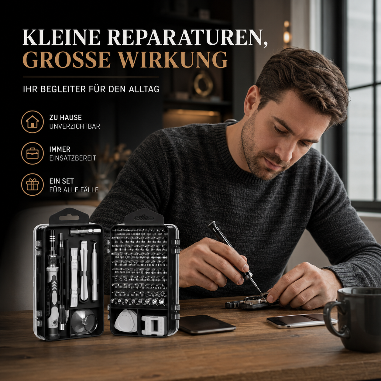 115-in-1 Präzisions-Schraubendreher-Set für Elektronik-Reparaturen