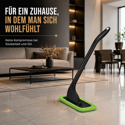 Windschutzscheibenreiniger mit Griff & Mikrofasertuch für Autoscheiben