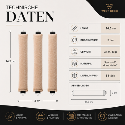 Hitzeloses Locken-Set – Sanfte Locken ohne Hitze über Nacht