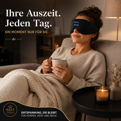 Bluetooth-Schlafmaske mit Kopfhörern – Bequemer Schlaf & Entspannung