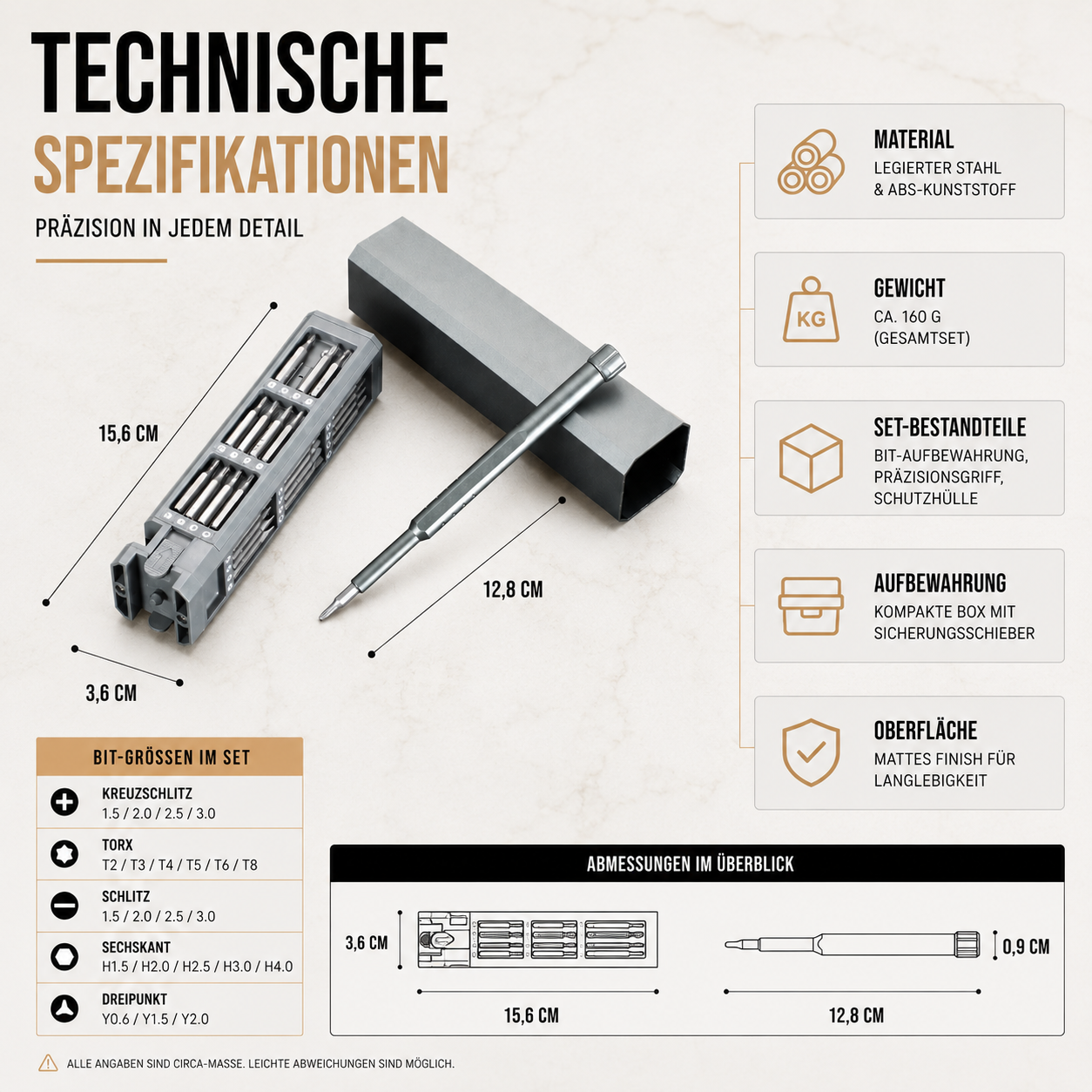 46-in-1 Präzisions-Schraubendreher-Set für Elektronik-Reparaturen