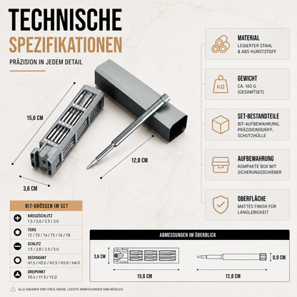 46-in-1 Präzisions-Schraubendreher-Set für Elektronik-Reparaturen