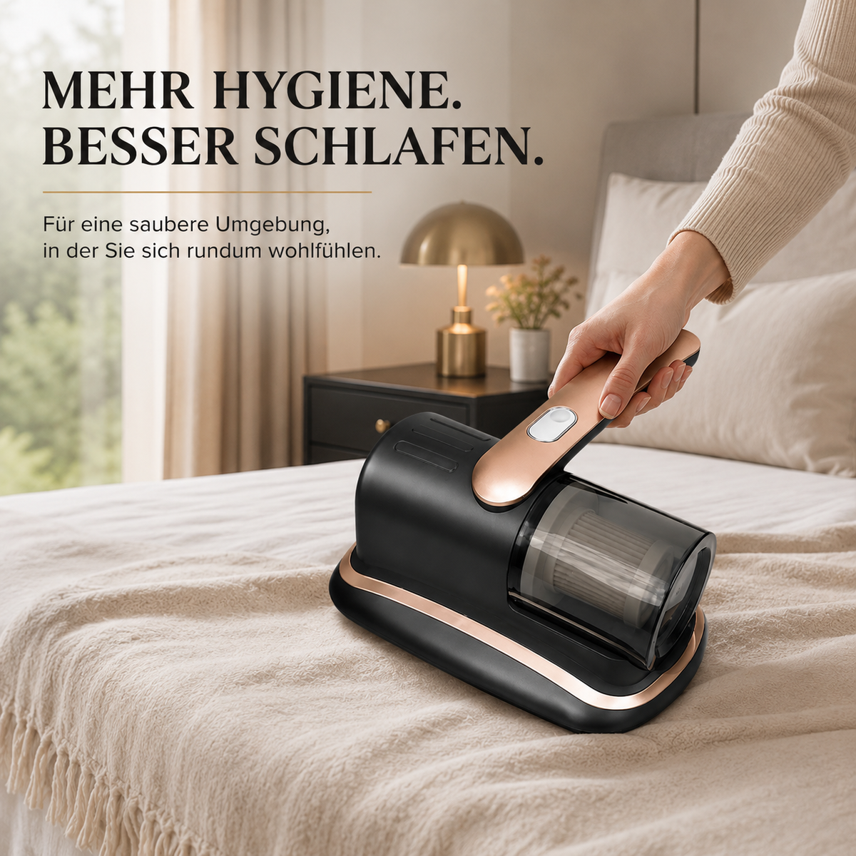 Kabelloser Matratzensauger mit UV & HEPA-Filter – Gründliche Tiefenreinigung