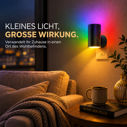 LED-Nachtlicht für die Steckdose mit Sensor & Dimmfunktion
