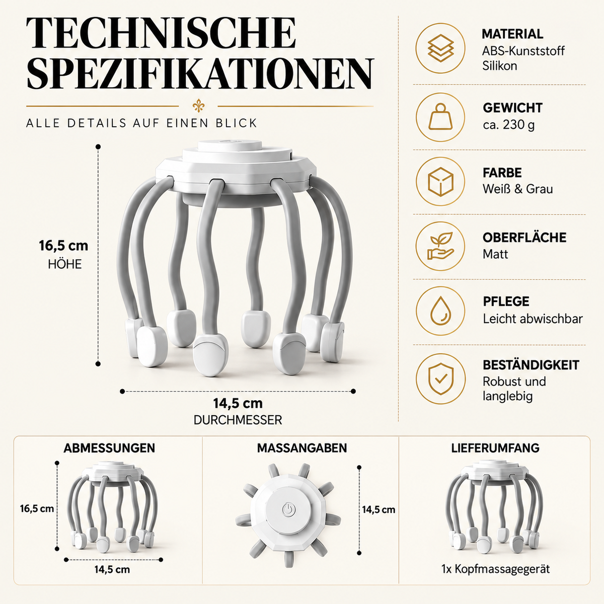 Elektrischer Kopf Massagegerät – Entspannung jederzeit & überall