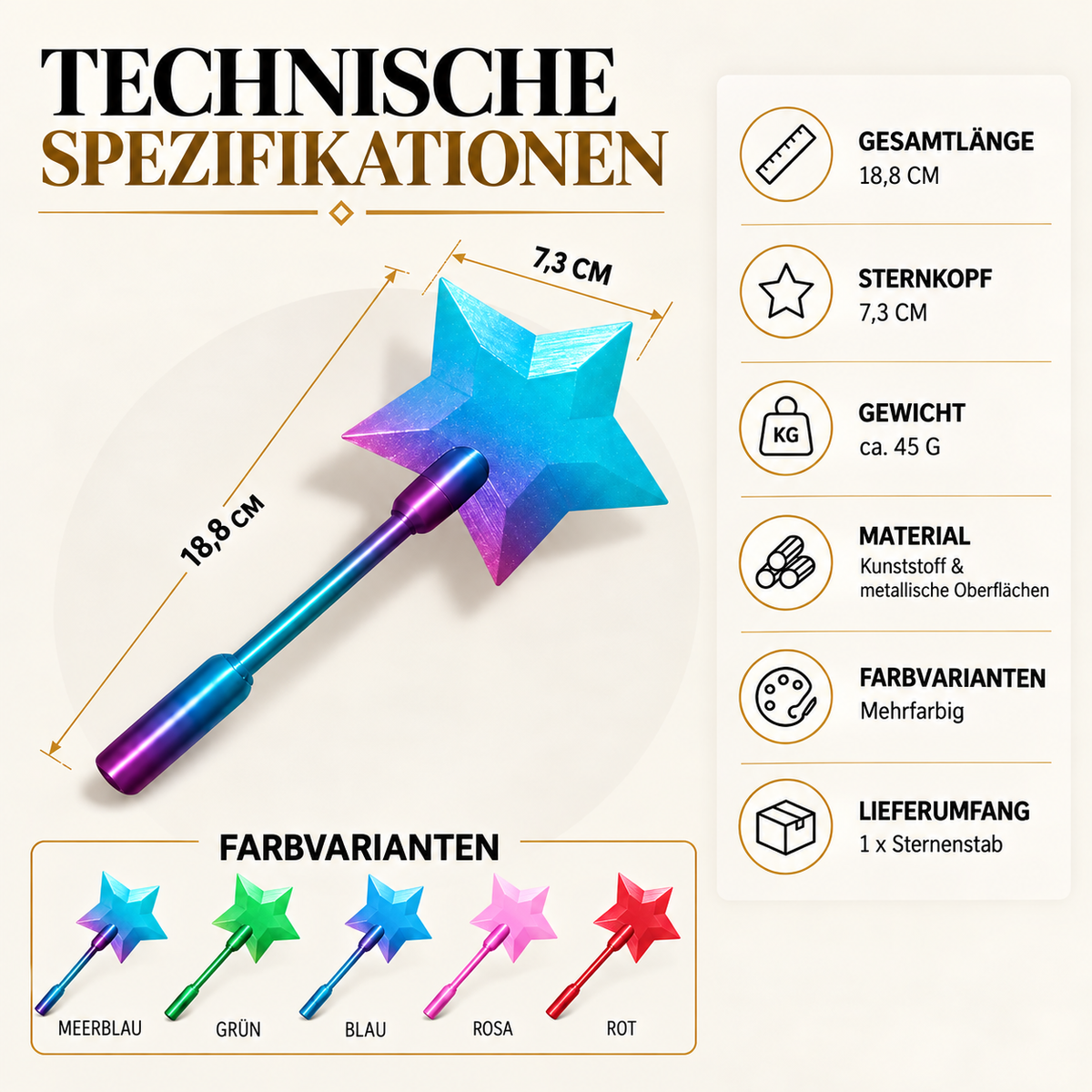 Magischer NFC Sternenstab – Kontaktlos Bezahlen mit Stil