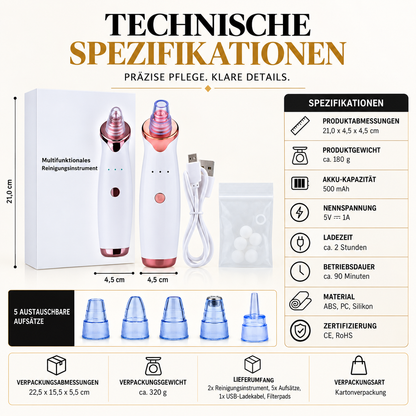 Gesichtsreiniger mit Vakuum – Porenreinigung & Hautpflege Gerät