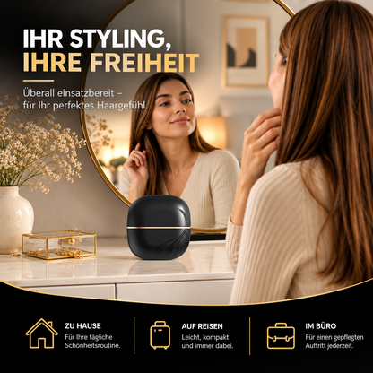 Mini Haar Glätteisen Bürste– Glattes Haar überall & jederzeit