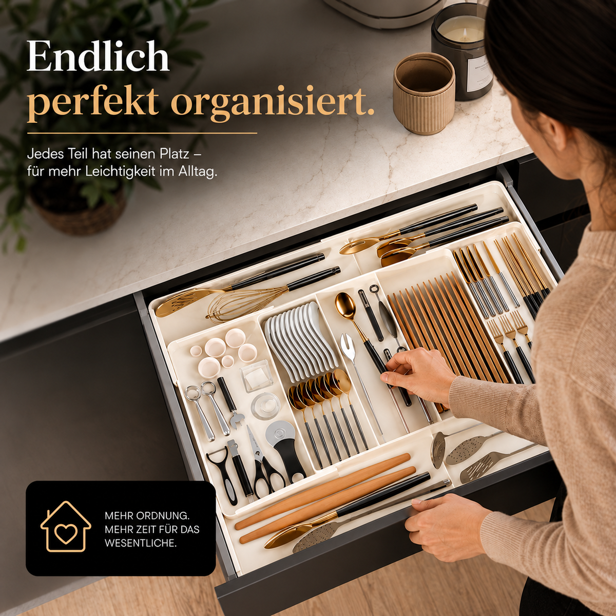 Premium Schubladen-Organizer Set – Clever & platzsparend