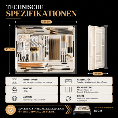 Premium Schubladen-Organizer Set – Clever & platzsparend
