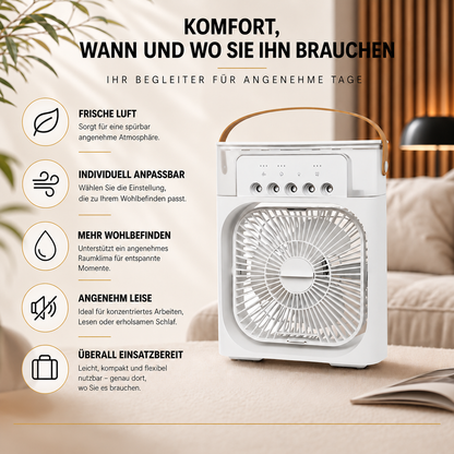 Tragbarer Mini-Luftkühler mit LED & USB