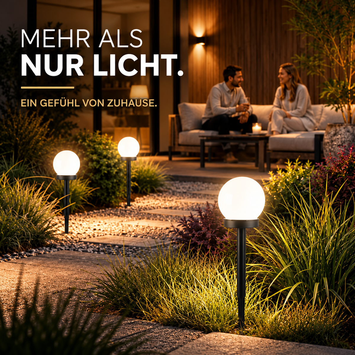 Solar Kugelleuchte für Garten – Stilvolle LED Außenbeleuchtung