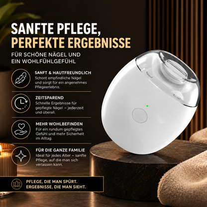2-in-1 Elektrischer Nagelknipser mit LED – Präzise & Einfach