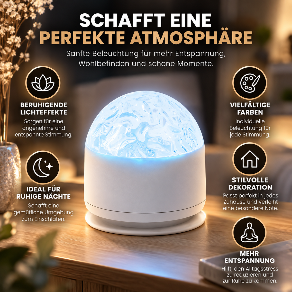 LED Galaxie-Projektor mit Fernbedienung – Atmosphärisches Licht