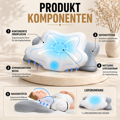 Ergonomisches Memory-Foam-Kissen für optimalen Schlafkomfort